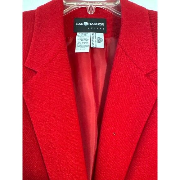 Vintage Sag Harbor Skirt and Blazer 2 Piece Suit NWT Defects Sz 8P - Picture 5 of 9